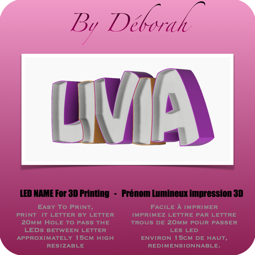 LIVIA.png First name LED LIVIA