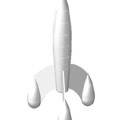 tiitin.jpg Free STL file tintin rocket・3D print design to download