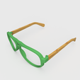 RA Glasses Isometric.png Free STL file Aviator Sunglasses・3D print design to download
