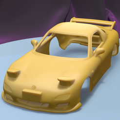 a001.png STL file MAZDA RX7 1999 (1/24) printable car body・3D print design to download