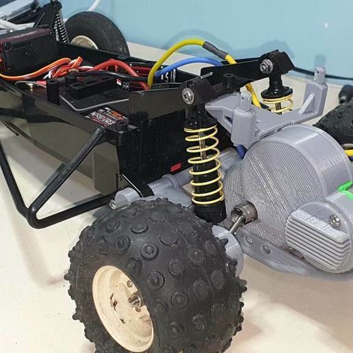 Tamiya Grasshopper Rear Suspension and Gearbox conversion kit 3D model