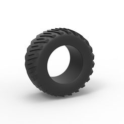1.jpg 3D file Diecast pulling tractor rear tire 3 Scale 1:25・Template to download and 3D print, CosplayItemsRock