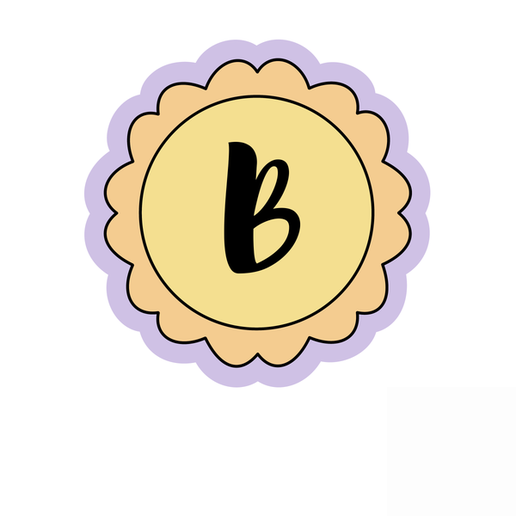 Custom Letter Frame Cookie Cutter STL – Alphabet Plaque 3D Print File