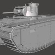 TOG-I_Mesh-left-view.jpg TOG-I 1940 WWII British Heavy Tank Prototype - 1:56 scale / Bolt Action / historical war games