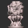 monkey168.jpg Three Wise Monkeys 3D model