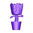 Babygroot_full.obj Baby Groot Vase 3D print model