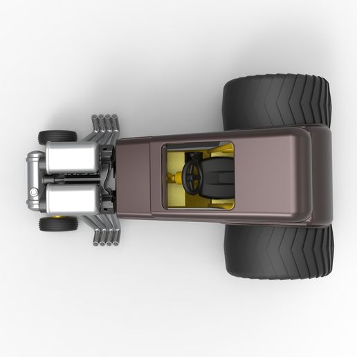 10.jpg Diecast Mini Rod pulling tractor 5 Scale 1:25