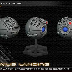 sentry_drone_lowres.jpg Sentry Ball Droid - 28-32mm gaming - Novus Landing