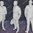 2.jpg The Office 3 Pack Michael Scott Dwight Kevin Malone 3D Model 3D print model