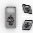 5.png Inferno Skull Armor Case for iPhone 17 – Matte 3D Flame Skull Shockproof Slim Protective Cover