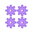 coffee_gears_four.stl Manguito de café en engranaje