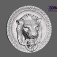 DoorLion2.jpg Free STL file Lion Head Wall Hanger (Door Lion 3D Scan)・3D printer design to download