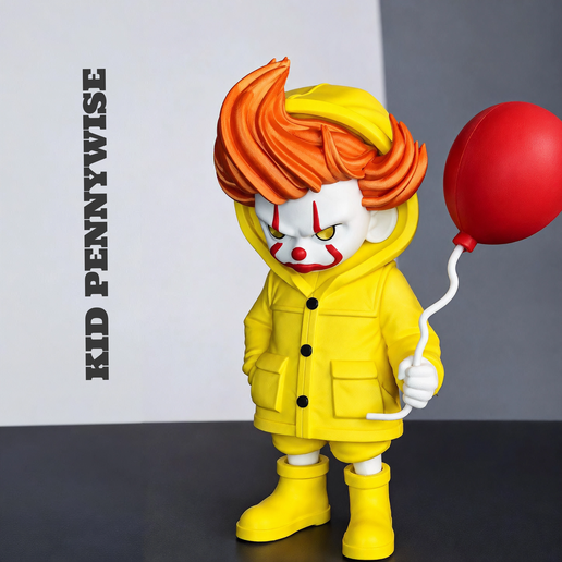 KID PENNYWISE FAN ART (no ams-multiparts/3mf)