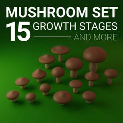 render-1.jpg Mushroom Sets | 15 Different shrooms