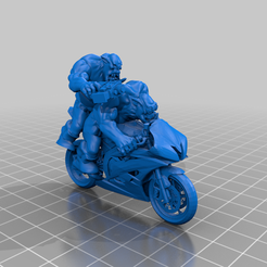 sports_biker.png Fichier STL gratuit Moto Yamaha YZF R6 pillée par les Orcs・Idée pour impression 3D à télécharger, Orkatorium