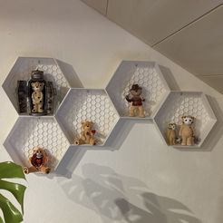 IMG_04261.jpg Hexagon honeycomb wall shelf