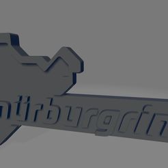 Nürburgring-Nordschleife.jpg STL file Nürburgring Nordschleife Keychain・3D printing model to download