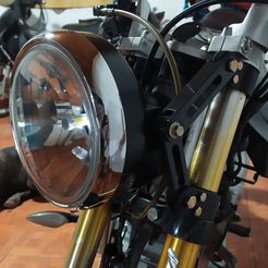 IMG_20230305_232204.jpg STL file motorcycle headlight bracket・3D printer model to download