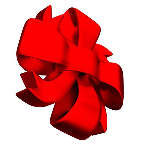070.jpg Gift Ribbon Red 02.Print-in-place with 3MF included. (No Supports and no Rafts)