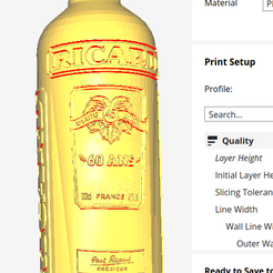 detailsRic.png STL file Bouteille 60 ans ricard・3D print design to download