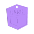 1RANK.stl Брелок для ключей Brawl stars RANG