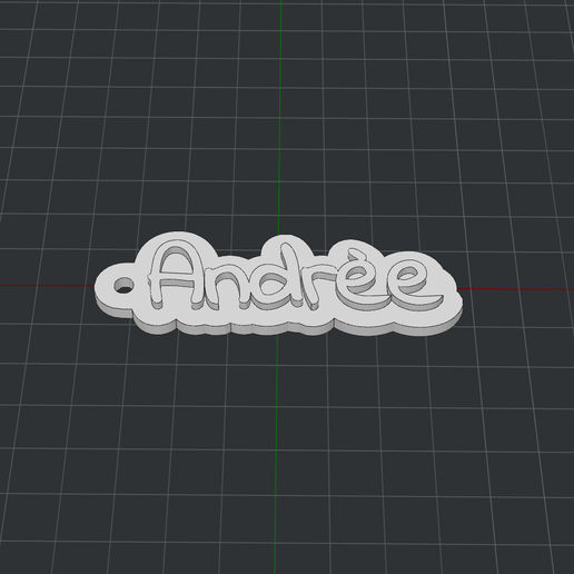 Keychain Andrèe 3D model