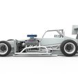 36.jpg Supermodified front engine Winged race car V4 Scale 1:25