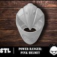 1.jpg Pink Power Ranger Helmet / STL files 3D Model / Power Ranger Helmet Cosplay