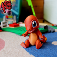 06.png Pokemon Charmander MultiColor Flexi Print-In-Place + figurine et porte-clés