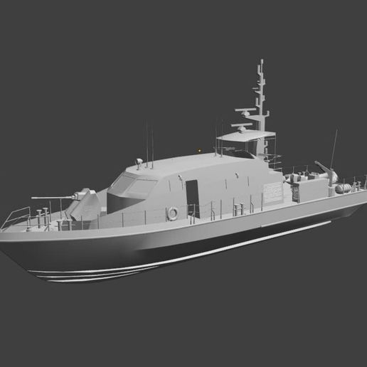 Fast Patrol Craft 3D Model 3D model