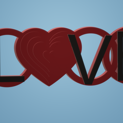 llaveroLove.png Archivo STL Llavero Love・Plan para descargar y imprimir en 3D
