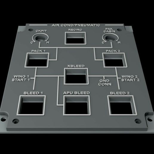 aircond3.jpg EMBRAER E1 OVERHEAD - AIRCOND/PNEUMATIC PANEL