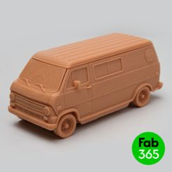 FE_01.jpg 3D file Foldable Van Ford Econoline・Design to download and 3D print, fab_365