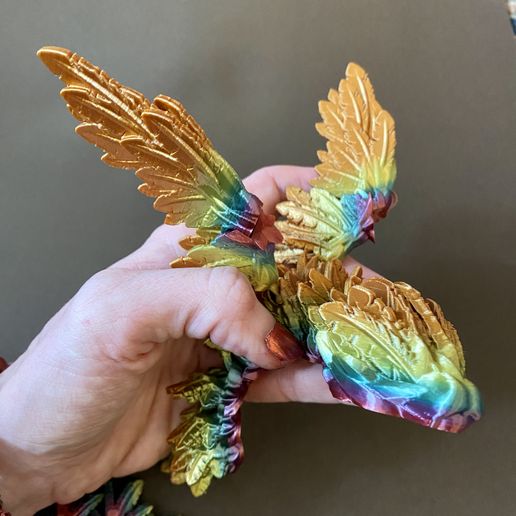 3D print FLYING SERPENT, QUETZALCOAT, WINGED SERPENT, ARTICULATING ...