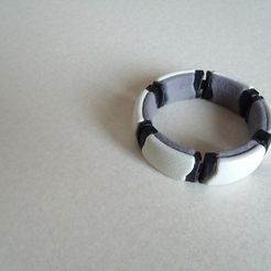 DSC_0015.jpg Free STL file flexible kimekomi bracelet_02・3D printer design to download, masa_4dc