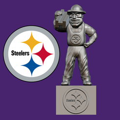 tyty.png Fichier STL NFL Pittsburgh Steelers Football - Statue Décor - Impression 3d・Objet imprimable en 3D à télécharger