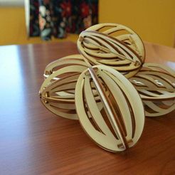 DSC_4260.JPG Free DXF file laser cutted easter eggs puzzle・3D print model to download