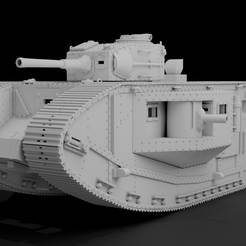 Render-A.png STL file Indiana Jones Tank 1:35 Scale Model・3D printer design to download