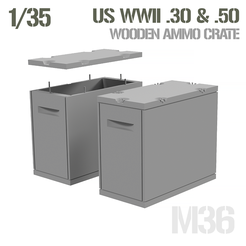 woodencratethumbnail.png US WWII .30 / .50 AMMO CRATE 1/35