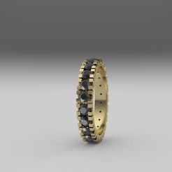 03.jpg Archivo STL Anillo de piedra completo・Modelo de impresión 3D para descargar