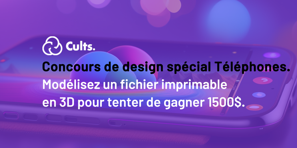 Concours • Créer un modèle imprimable en 3D lié aux smartphones ou aux tablettes.