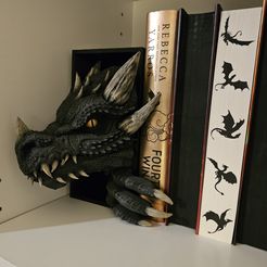 Dragon Emerging Book Nook - Edición Cabeza y Cola