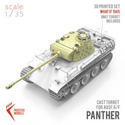 00.jpg Archivo STL Torreta de fundición "Gussturm" para Panther Ausf.G/F/ II 3d-print・Plan de impresión en 3D para descargar