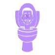 toilet-capa-2.stl Skibidi Toilet Character Toilet Key Ring