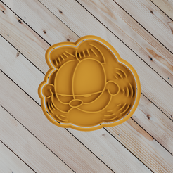 untitled.png Fichier STL garfield COOKIE CUTTER・Modèle à imprimer en 3D à télécharger