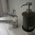 P1130213.JPG Soap dispenser holder (IKEA TOFTAN)