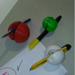 00.JPG STL-Datei Spherical pencil holder / Boule porte crayon kostenlos herunterladen • Vorlage für den 3D-Druck, ALTYLAB