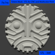 01.png Totem Mask Wall Art - Wall Sculpture for Decoration - Print and CNC - Multicolor Print
