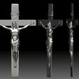 Crucifix2.jpg Crucifix STL model - 3D relief file for CNC router - Jesus crucifixion