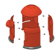 ._.-v11.png Fallout - Red Rocket robot helmet